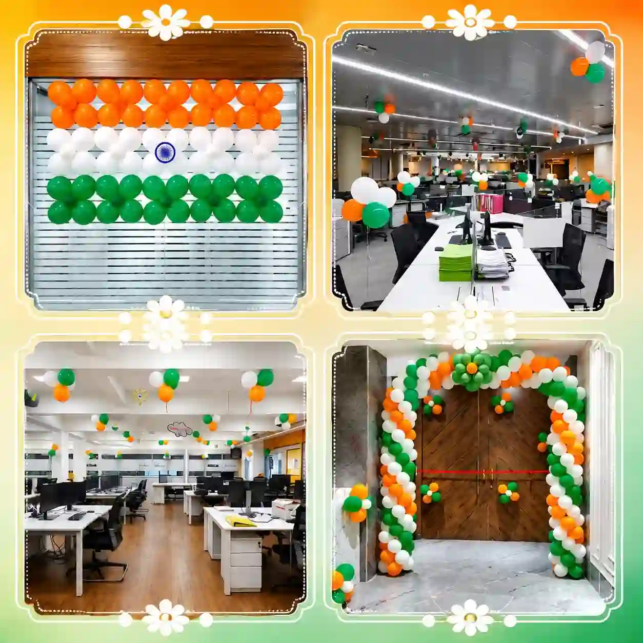 Tricolour Independence Day Bay Decoration